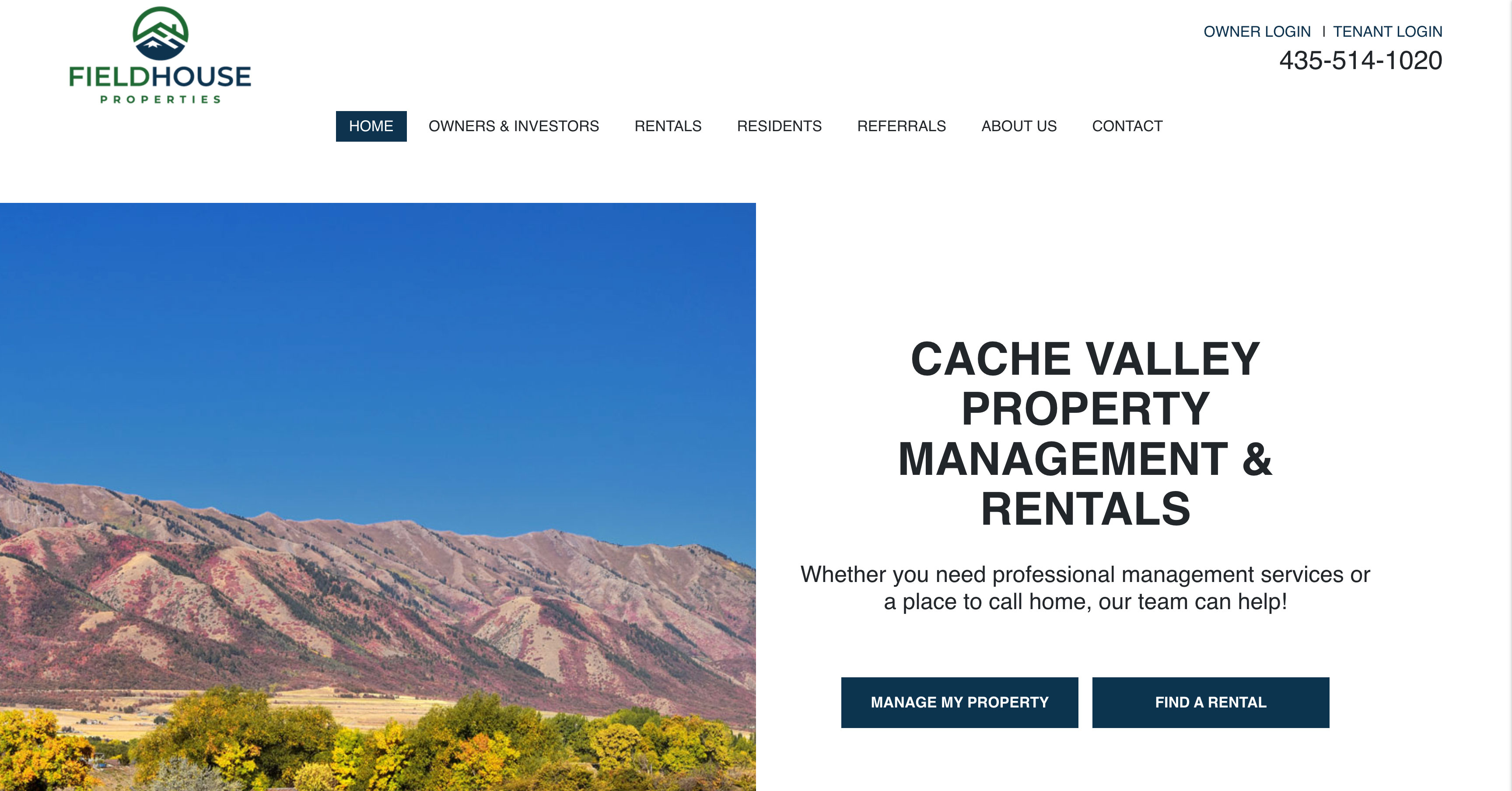 Cache Valley Property Management and Rentals Fieldhouse Properties